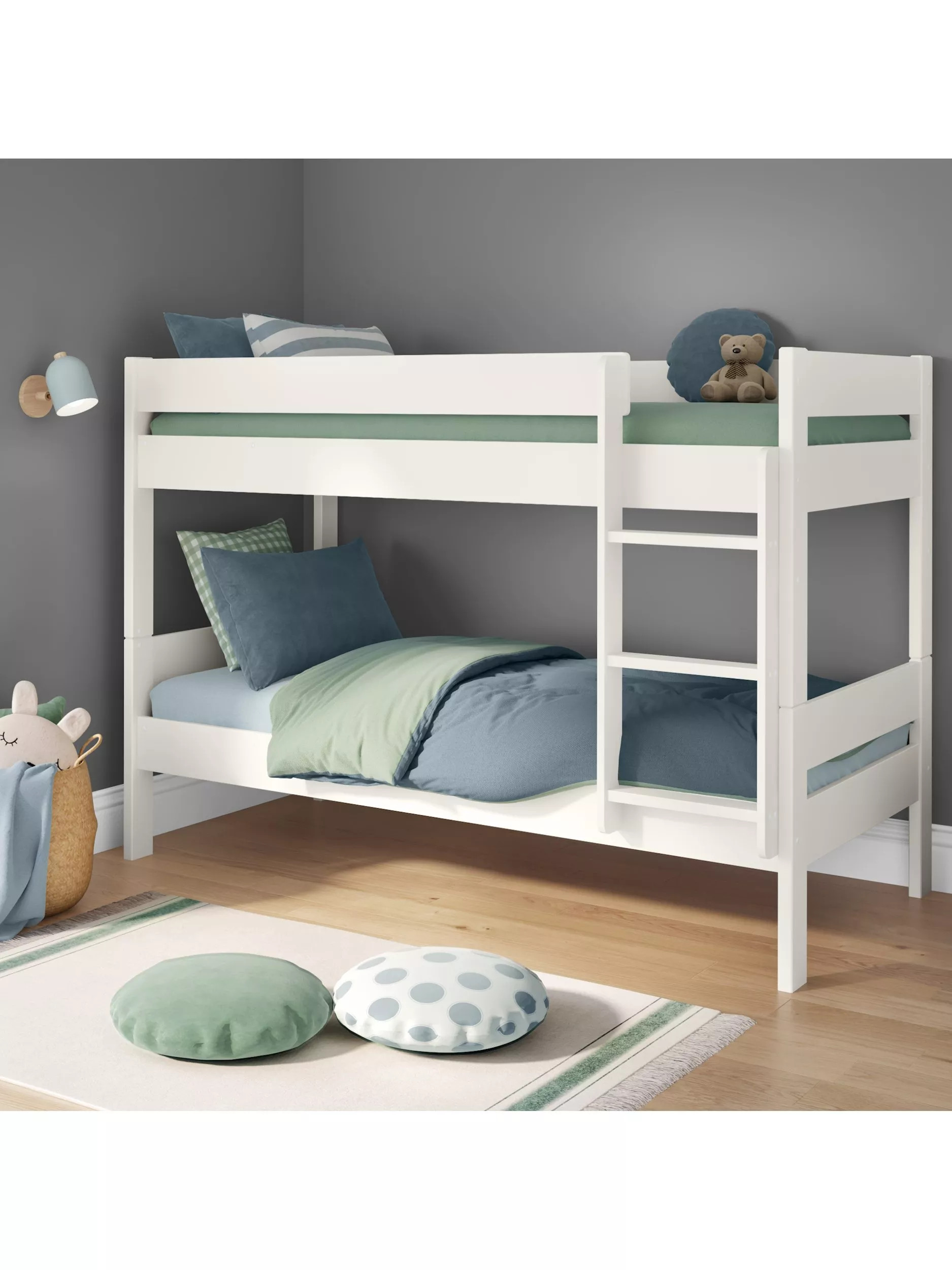 Compact Detachable Bunk Bed, Single, White | John Lewis (UK)
