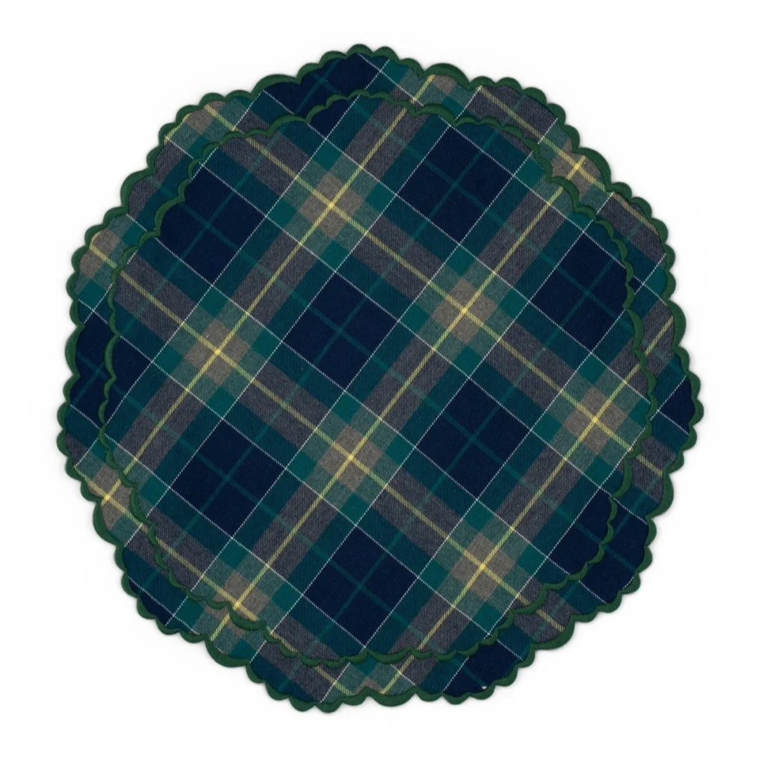 The Green Tartan Placemat | Over The Moon
