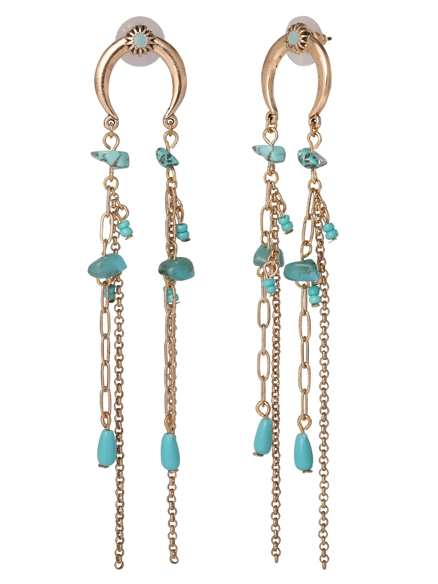 Jessica Simpson Women’s Faux Turquoise Dangle Drop Earrings | Walmart (US)