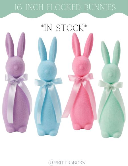 Flocked bunnies in stock! 

#LTKFind #LTKSeasonal #LTKsalealert