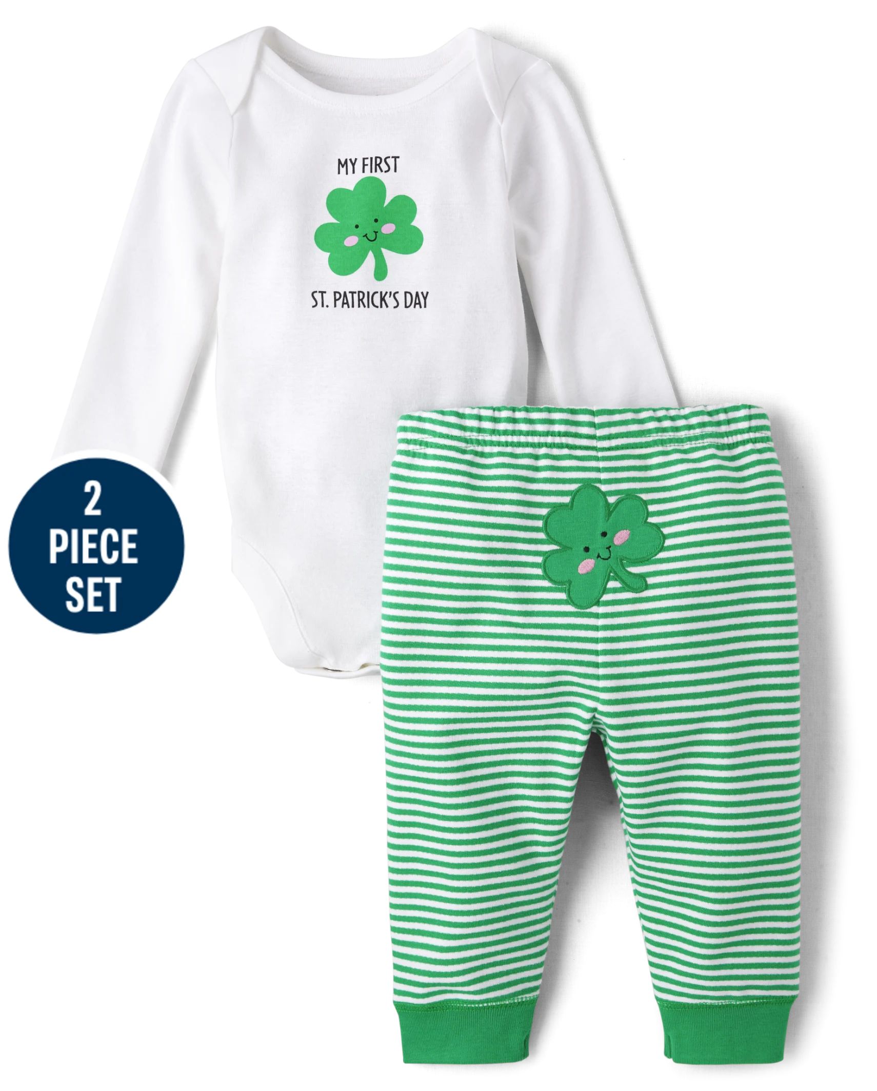 Unisex Baby First St. Patrick's Day 2-Piece Playwear Set - ireland | The Children's Place