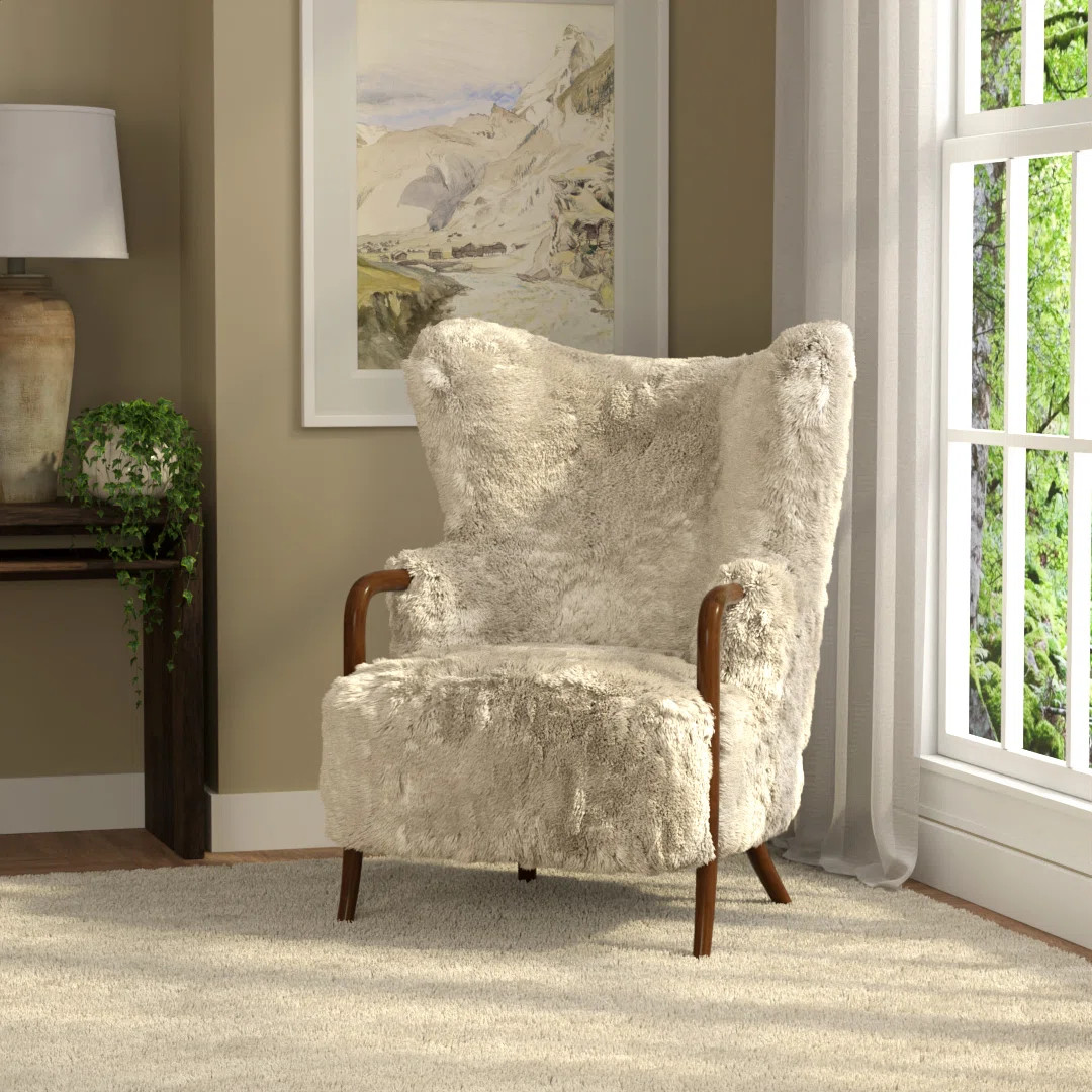 Cream Wingback Accent Chair | Wayfair North America