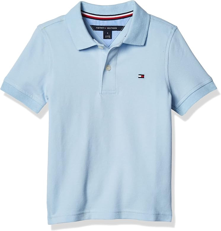 Tommy Hilfiger Boys' Big Short Sleeve Ivy Polo Shirt | Amazon (US)