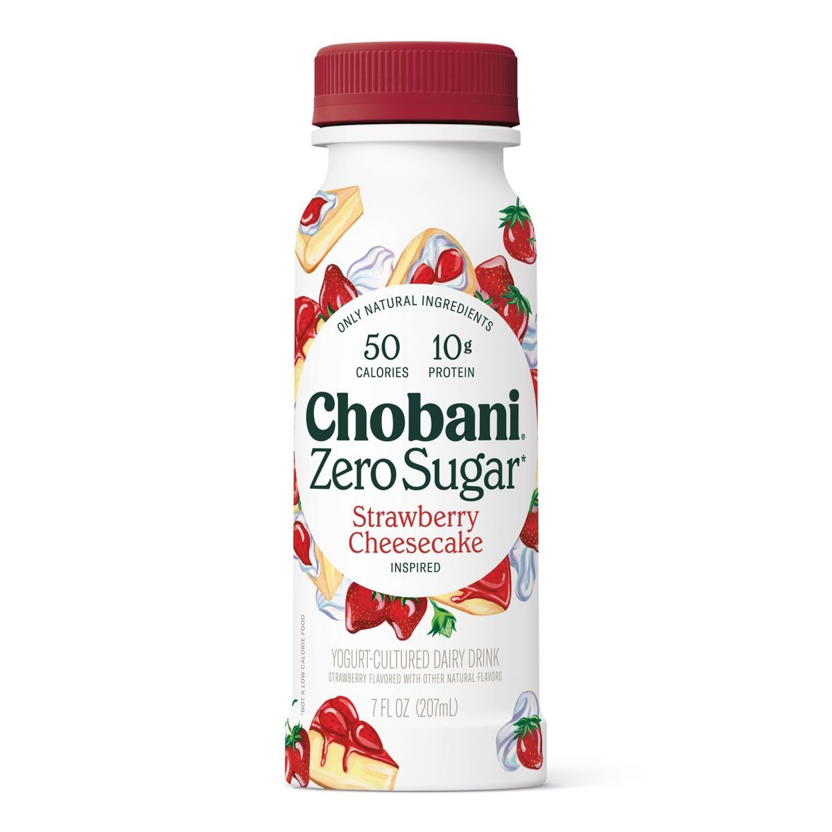 Chobani Zero Sugar Strawberry Cheesecake Yogurt Drink - 7 fl oz | Target