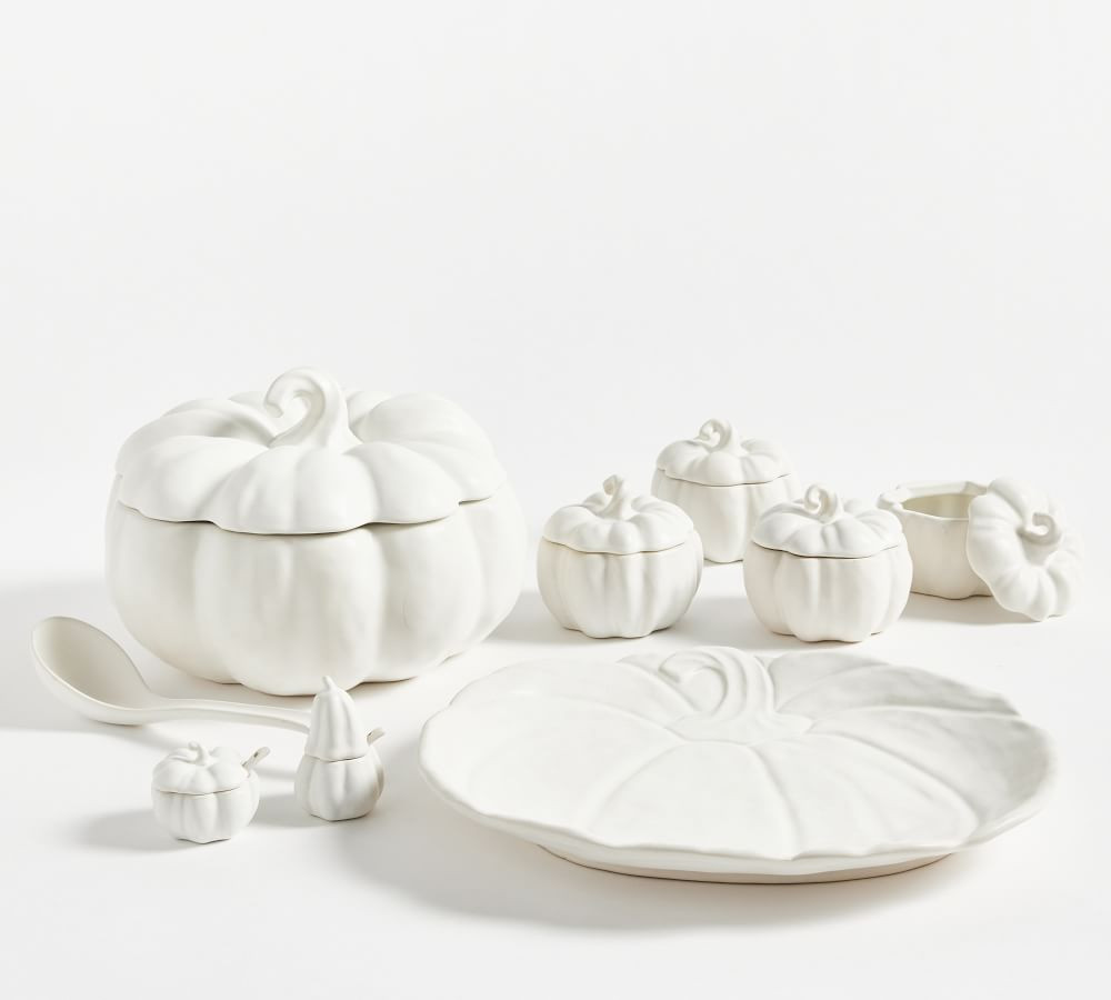 Pumpkin Shaped Stoneware Serveware Collection | Pottery Barn (US)