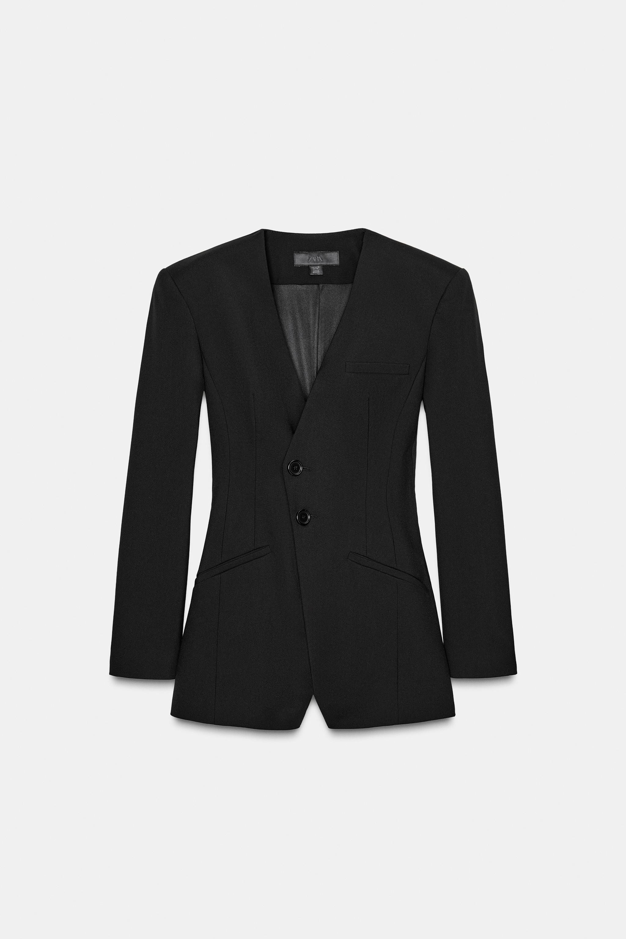 DOUBLE-BREASTED SHORT BLAZER JUMPSUIT | Zara US