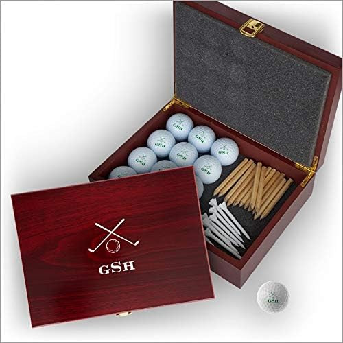 Personalized Golf Balls Gift Set with Personalized Wooden Case - 3599 | Amazon (US)
