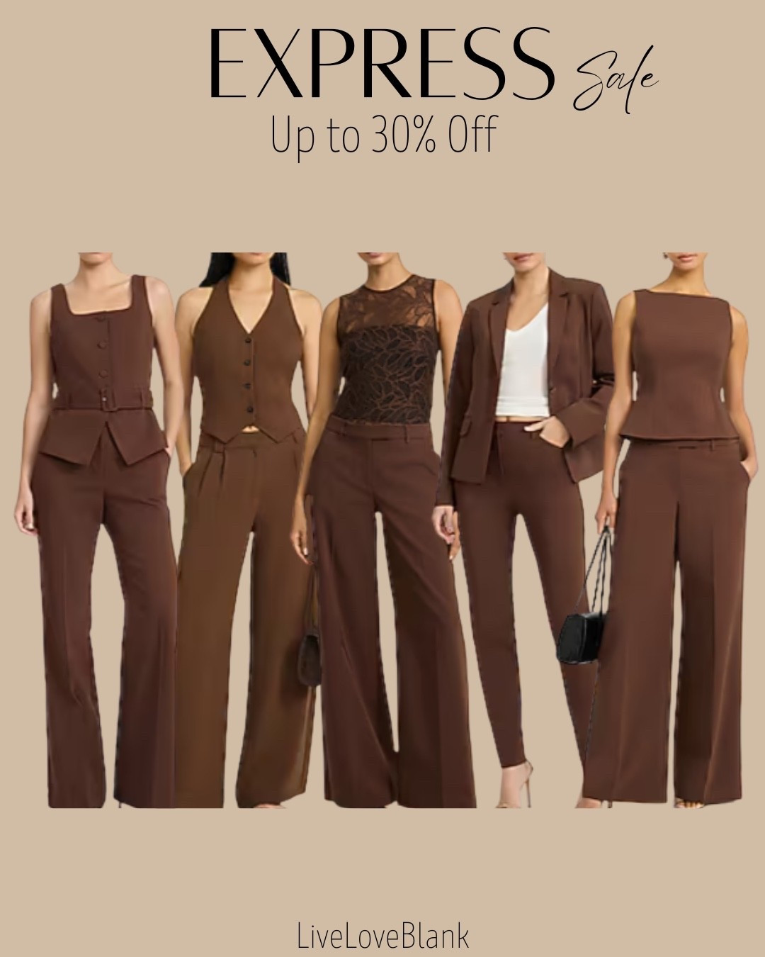 Express sale, save up to 30%
Office outfits
Workwear 
Business attire for her

#LTKSaleAlert #LTKWorkwear #LTKSeasonal