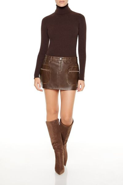 Sweater-Knit Turtleneck Bodysuit | Forever 21