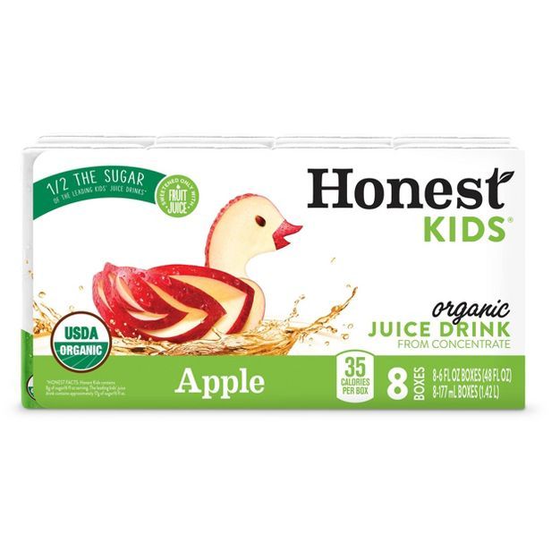 Honest Kids Organic Apple Juice Drink - 8pk/6 fl oz Box | Target