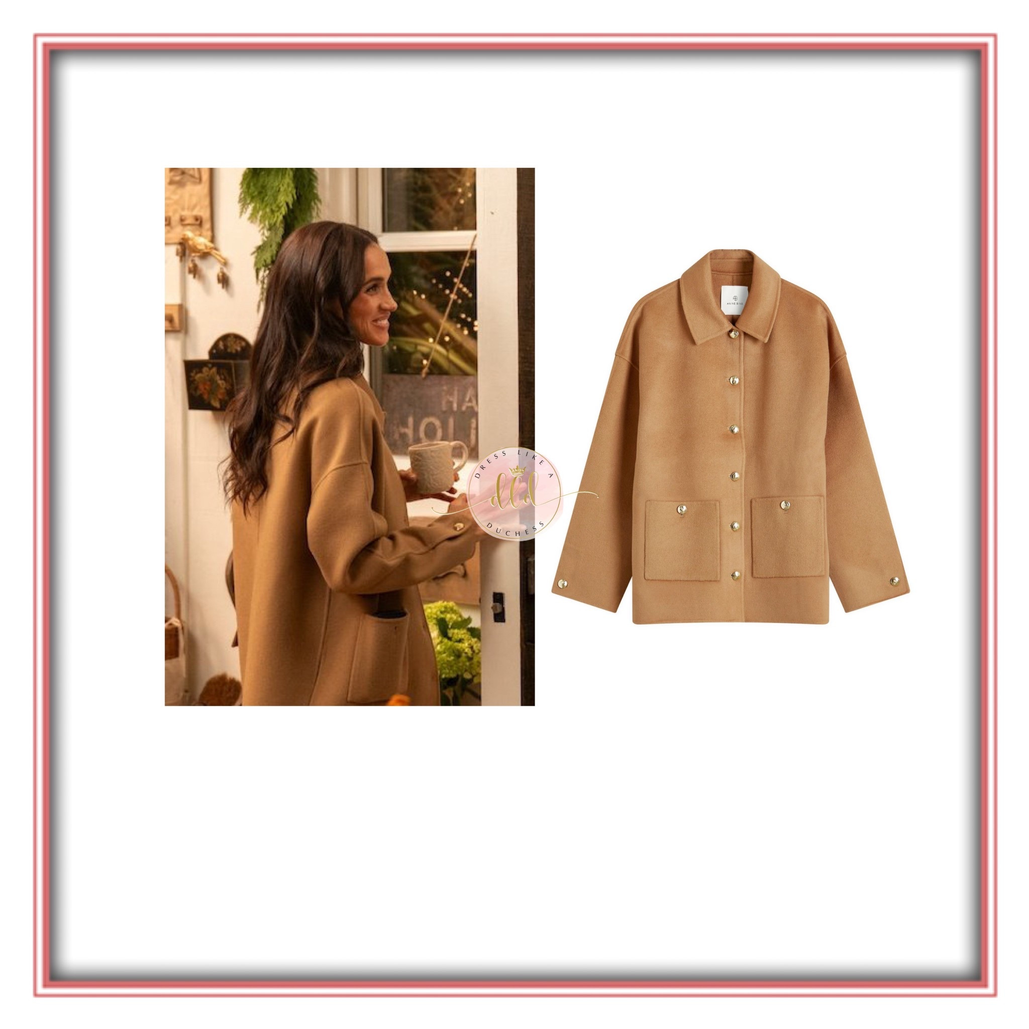 Meghan Markle in With Love, Meghan wearing her Anine Bing Luna jacket 