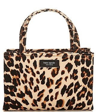 kate spade new york Sam Icon Downtown Leopard Fabric Mini Tote - Leopard Multi | Dillard's