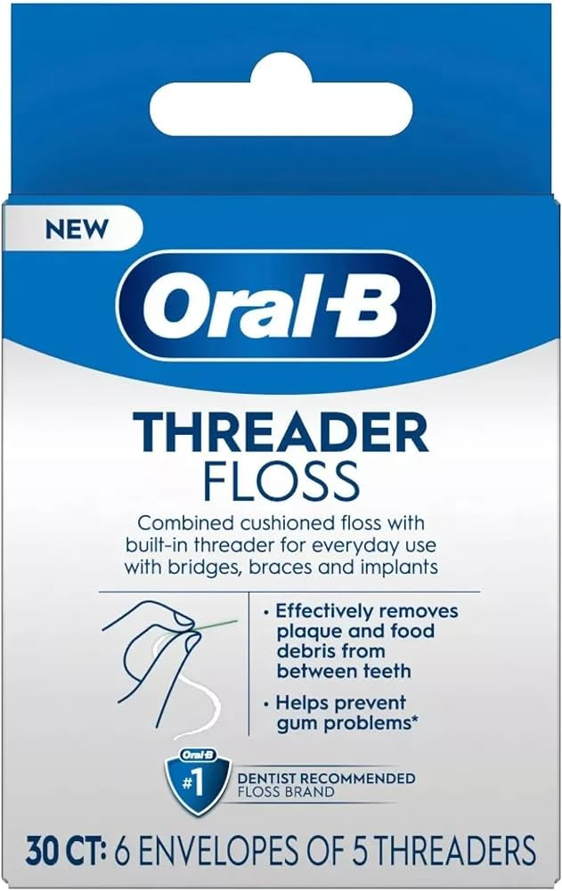 Oral-B Glide Threader Floss (Pack of 4) | Amazon (US)