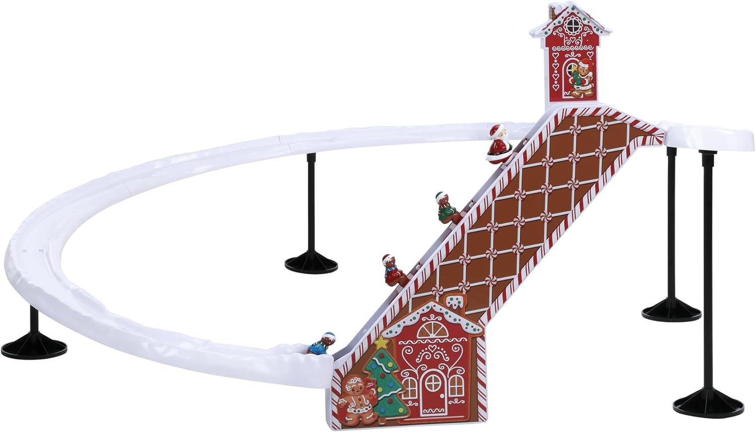 Mr. Christmas 47 Inch Animated Musical Gingerbread Ski Slope Holiday Decoration with Moving Characters and Music Powered by Adapter Indoor Holiday Display | Amazon (US)