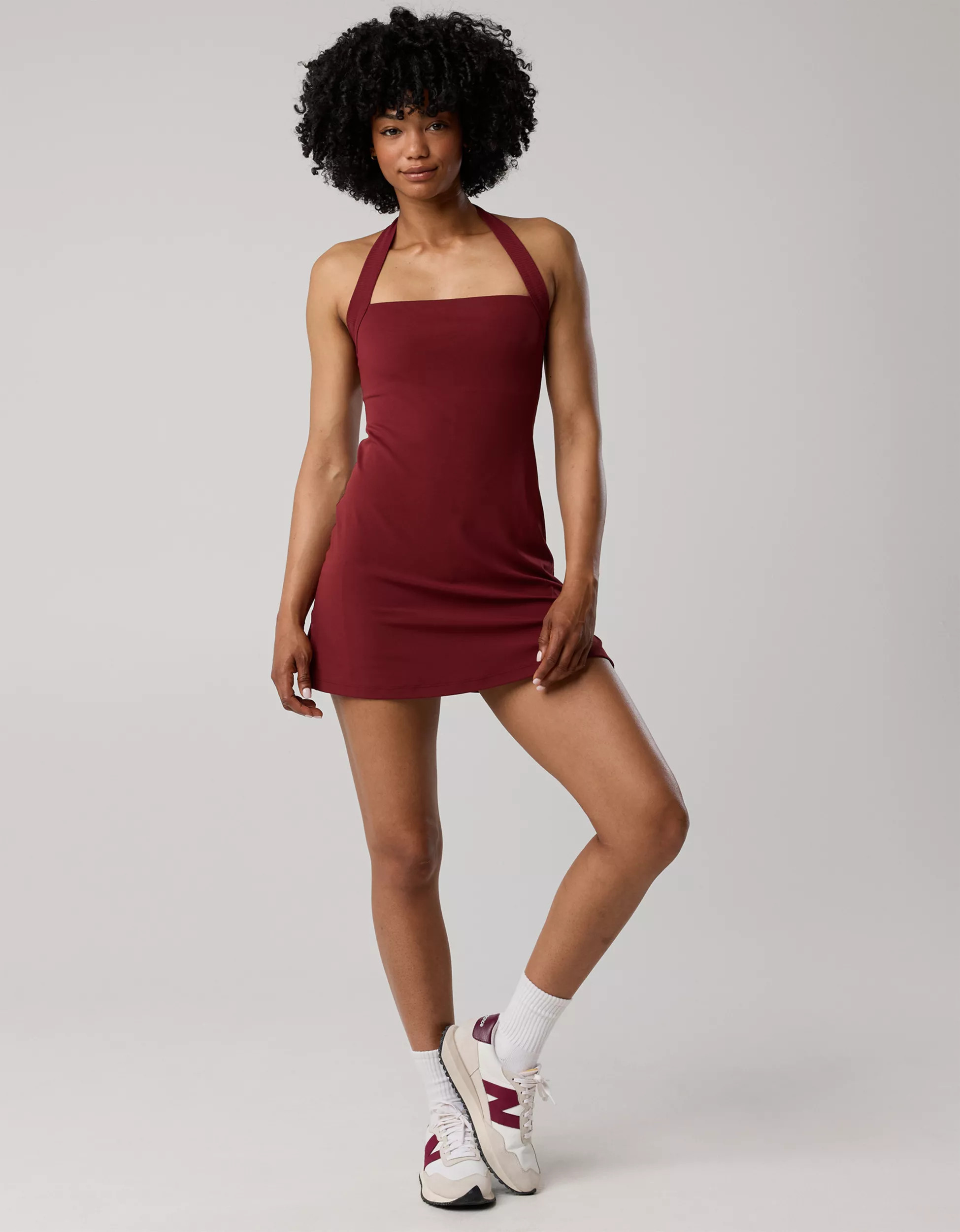 OFFLINE By Aerie Real Me Halter Mini Dress | Aerie