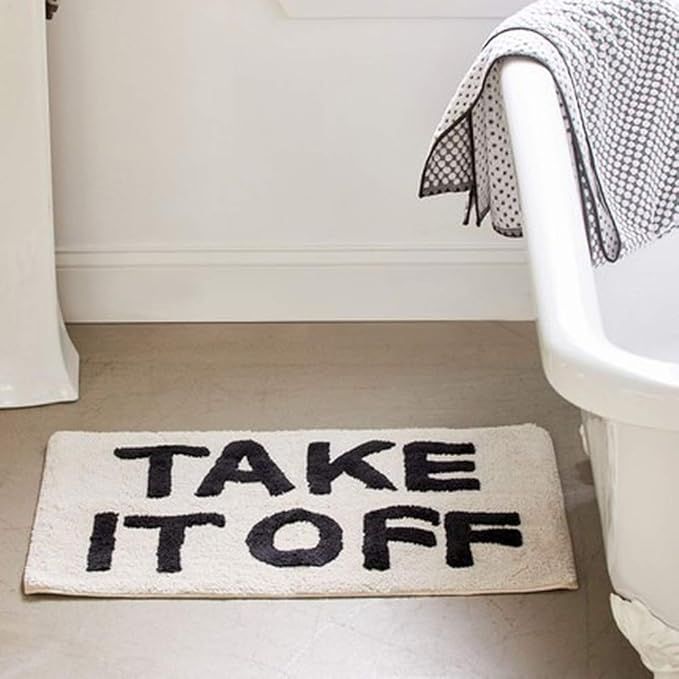 COZYANDMORE Get Naked Non Slip Bath Mat,Anti-Slip Floor Rugs,Fluffy Microfiber Indoor mat,Absorbe... | Amazon (US)