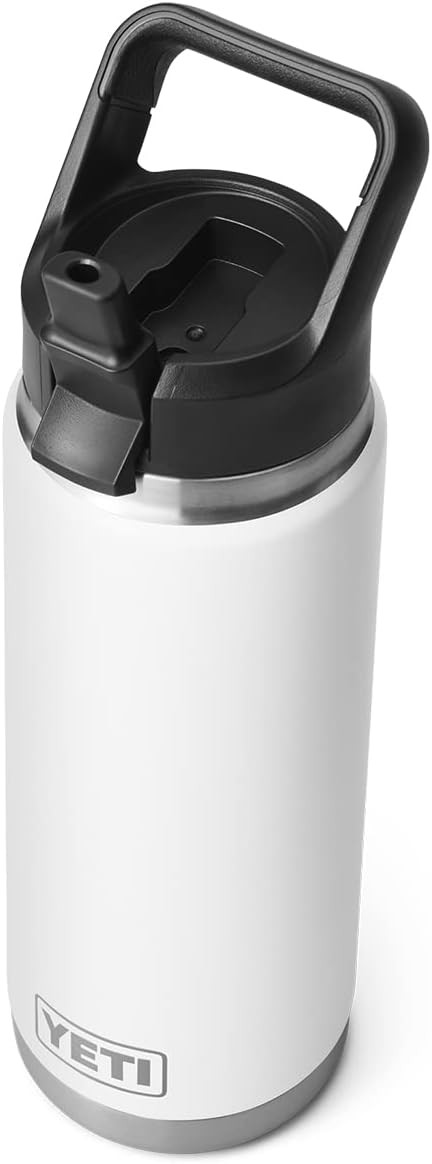 YETI Rambler 26 oz Bottle, Vacuum Insulated, Stainless Steel with Straw Cap | Amazon (US)