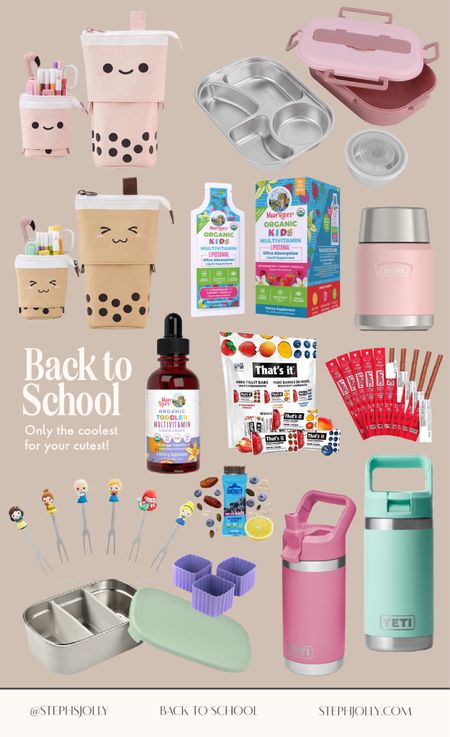 Back to school pencil cases, healthy snacks, non toxic lunch boxes and water bottles 🍎 ✏️ 

#LTKSeasonal #LTKBacktoSchool #LTKkids
