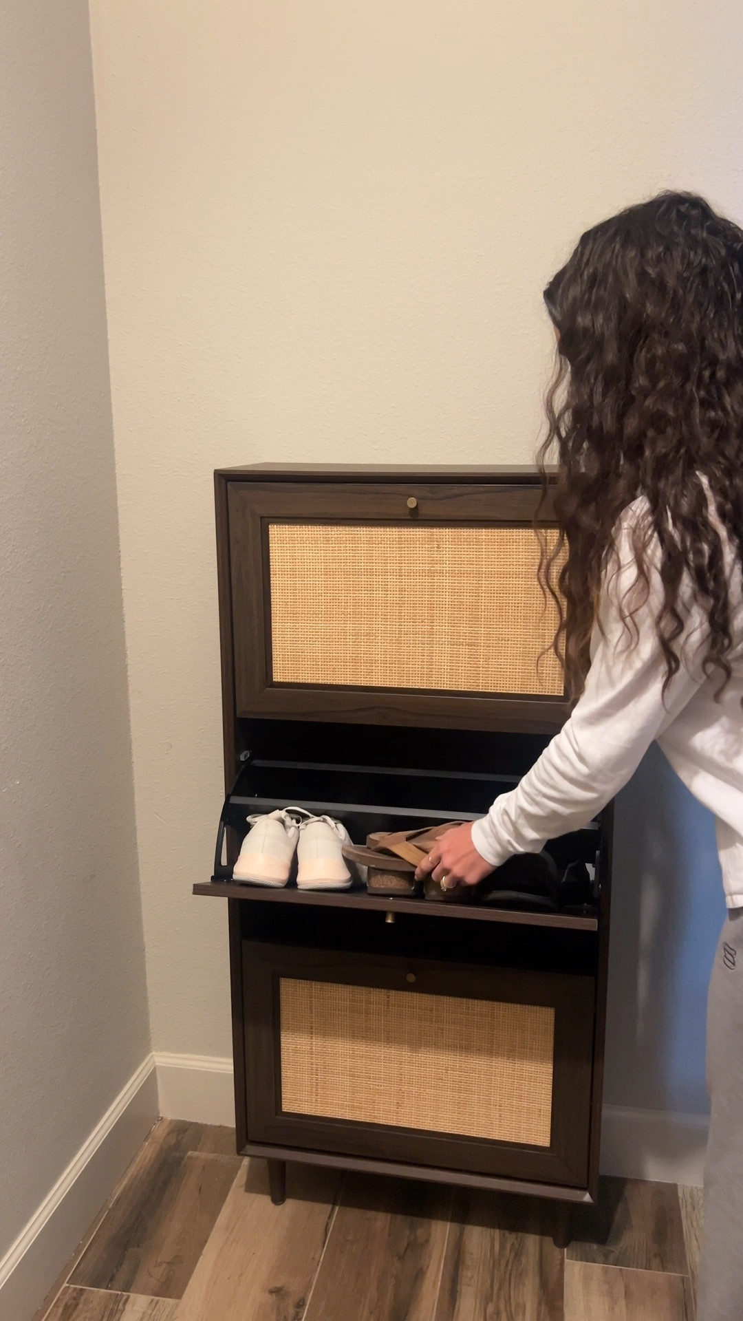 we are obsessed with this functional & affordable shoe storage for our home from Amazon! we always keep a few pairs of shoes downstairs and this makes it so much easier to store them without leaving them out in the open. We got this from our wedding registry, definitely a great addition to your home or apartment (especially small spaces)!

#LTKMostLoved #LTKVideo #LTKhome