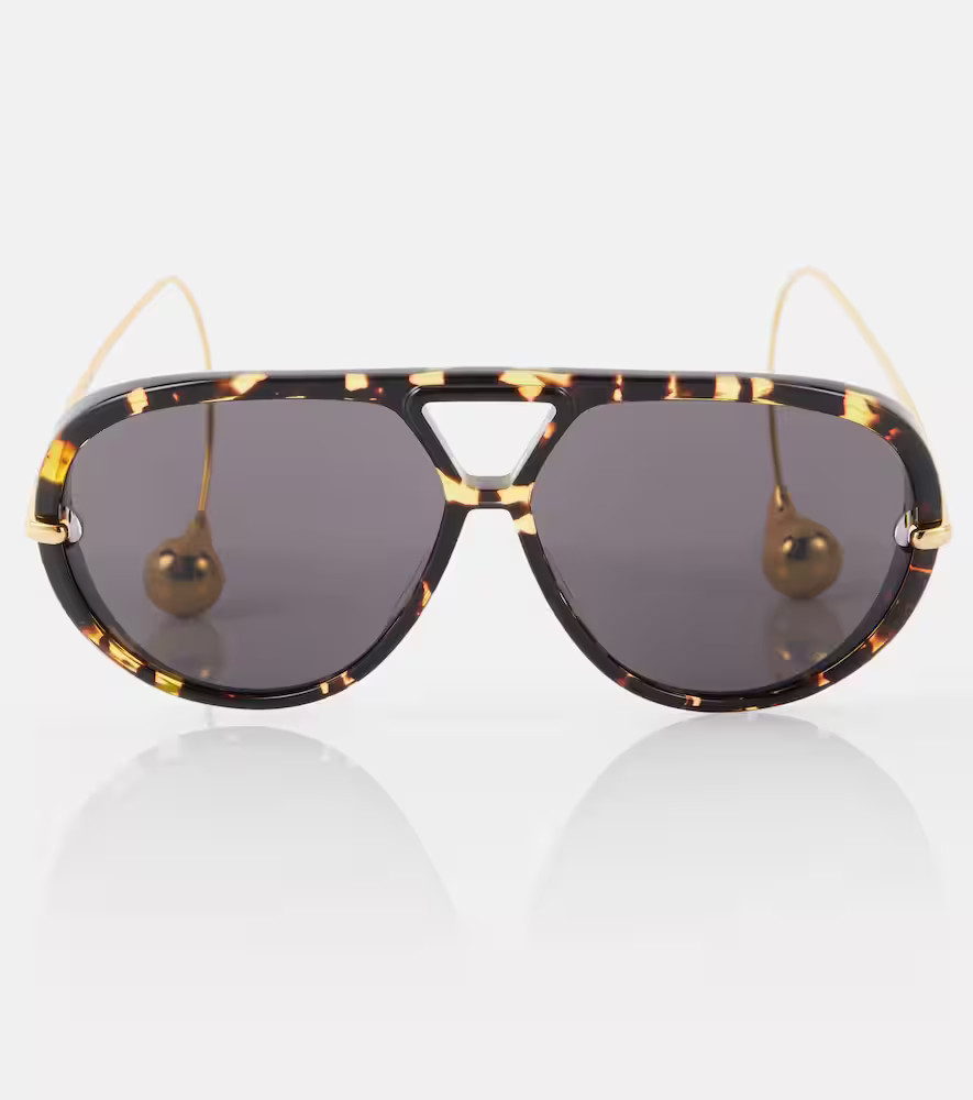 Bottega Veneta Drop aviator sunglasses | Mytheresa (UK)