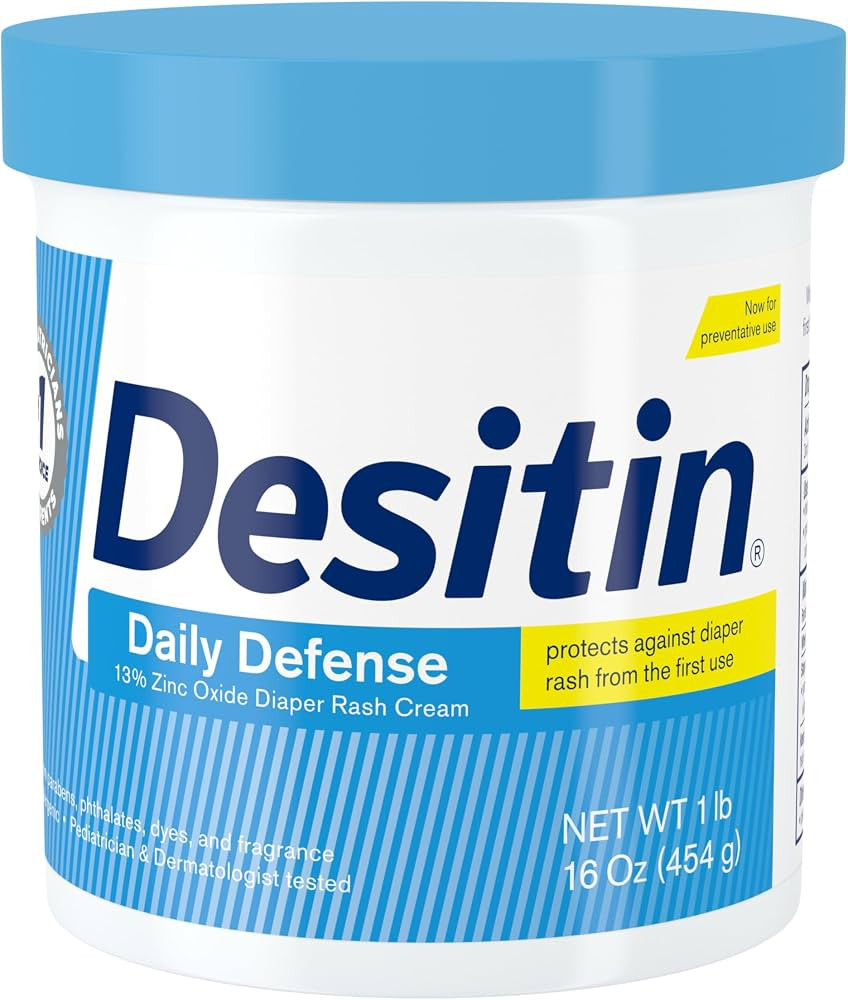 Desitin Daily Defense Baby Diaper Rash Cream with 13% Zinc Oxide, Barrier Cream to Treat, Relieve... | Amazon (US)