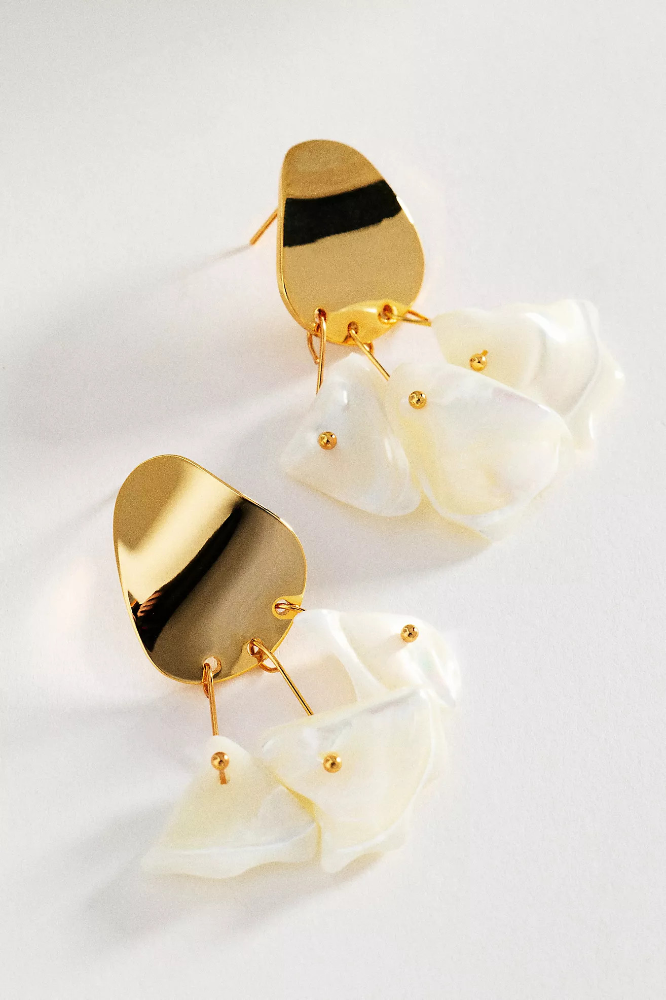 Mother of Pearl Fringe Earrings | Anthropologie (US)