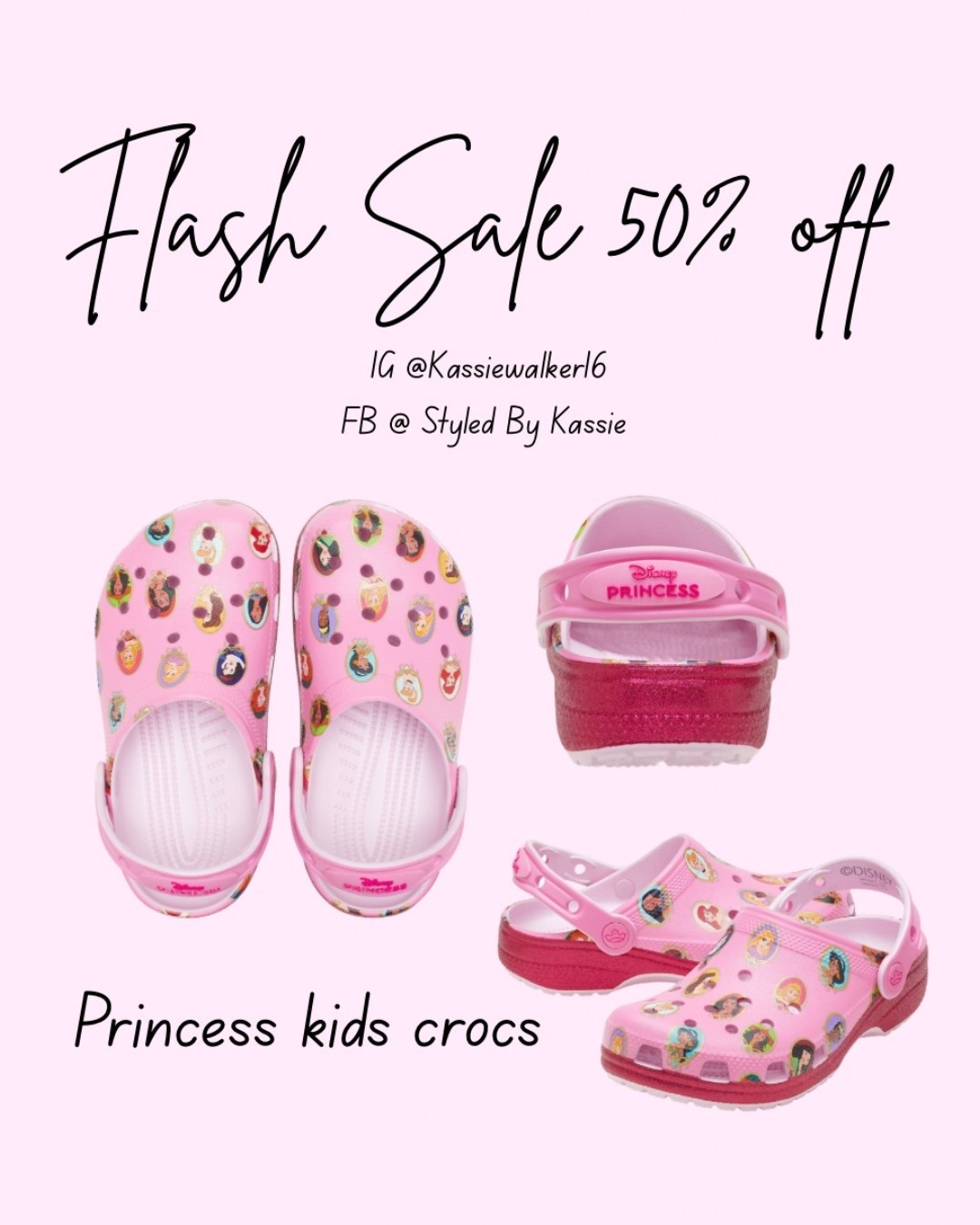 Super cute Disney princess crocs on a flash sale 50% off for a limited time. @target #crocs #princess #crocsforkids #kidsshoes 

#LTKSaleAlert #LTKKids #LTKFindsUnder50