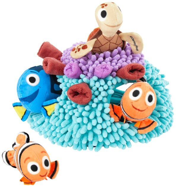 PIXAR Finding Nemo's Anemone Hide & Seek Puzzle Plush Squeaky Dog Toy - Chewy.com | Chewy.com