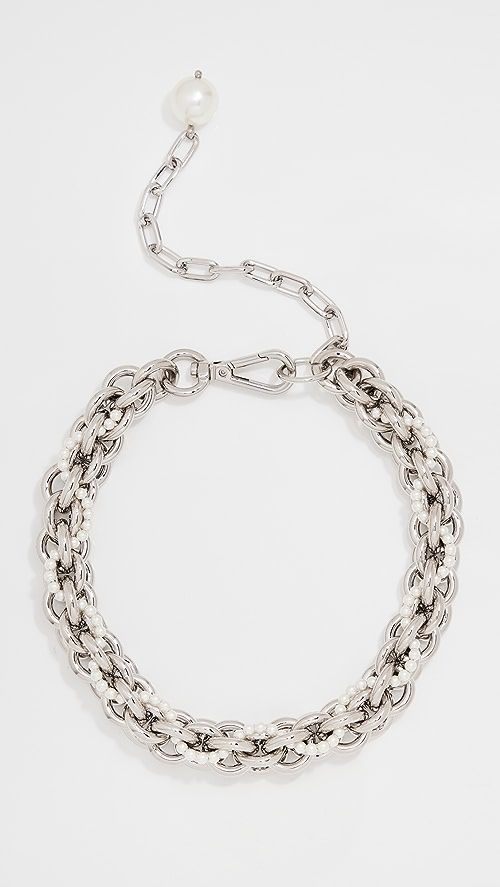 Chain Necklace W/ Pearl Thread | Shopbop