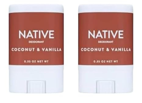 Deodorant Mini Travel Size Coconut & Vanilla - (Aluminum Free, Phthalate Free) pack of 2 | Amazon (US)