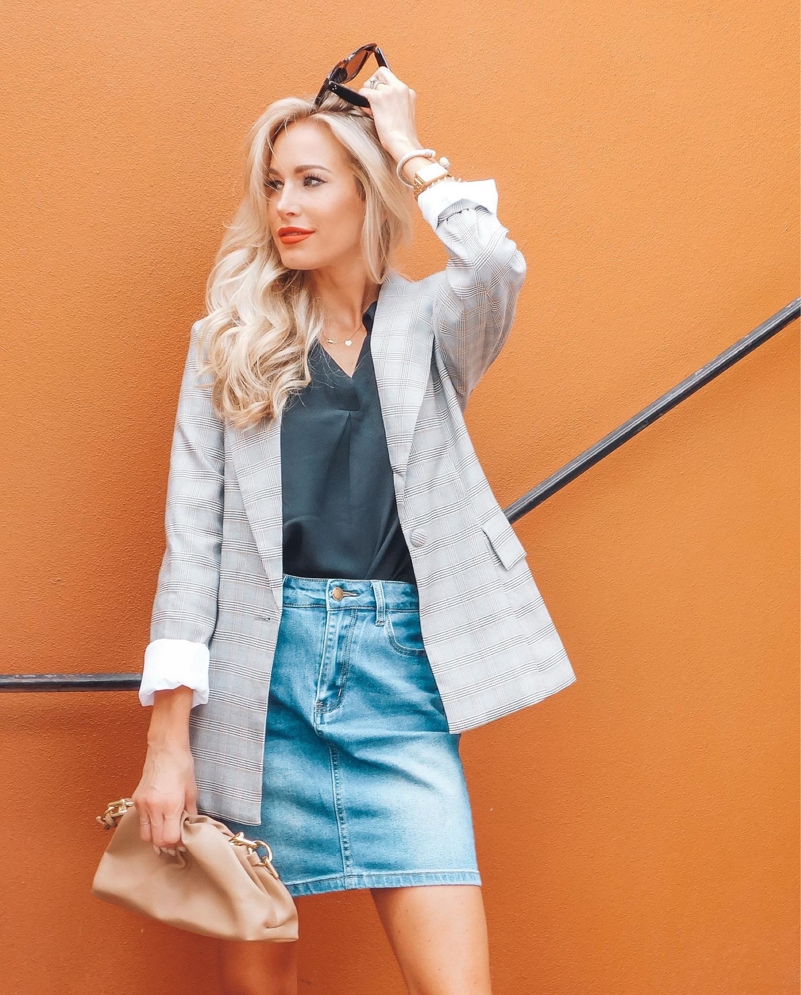 #blazer #denimskirt 

#LTKworkwear #LTKSeasonal #LTKstyletip