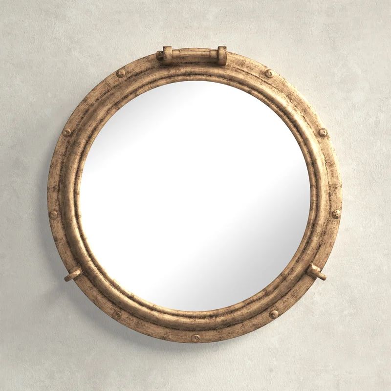 Adriana Round Metal Porthole Wall Mirror | Wayfair North America