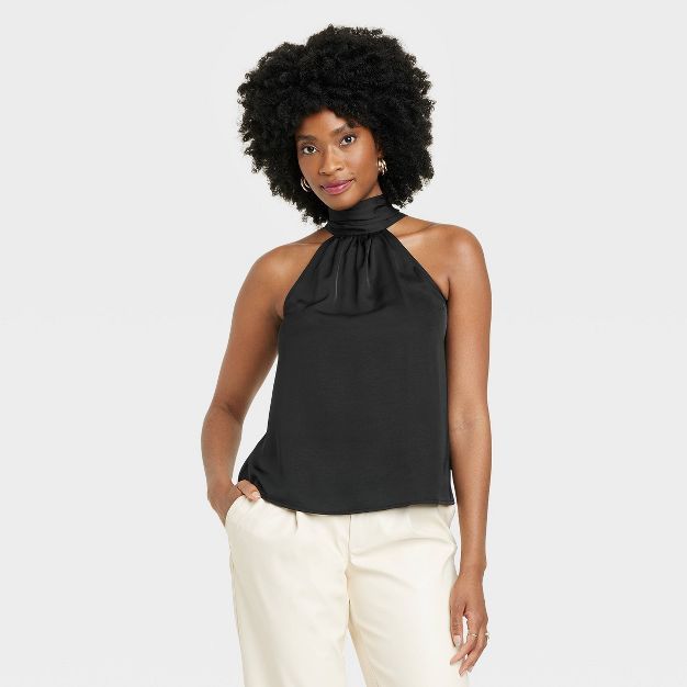 Women's Satin Halter Top - A New Day™ | Target