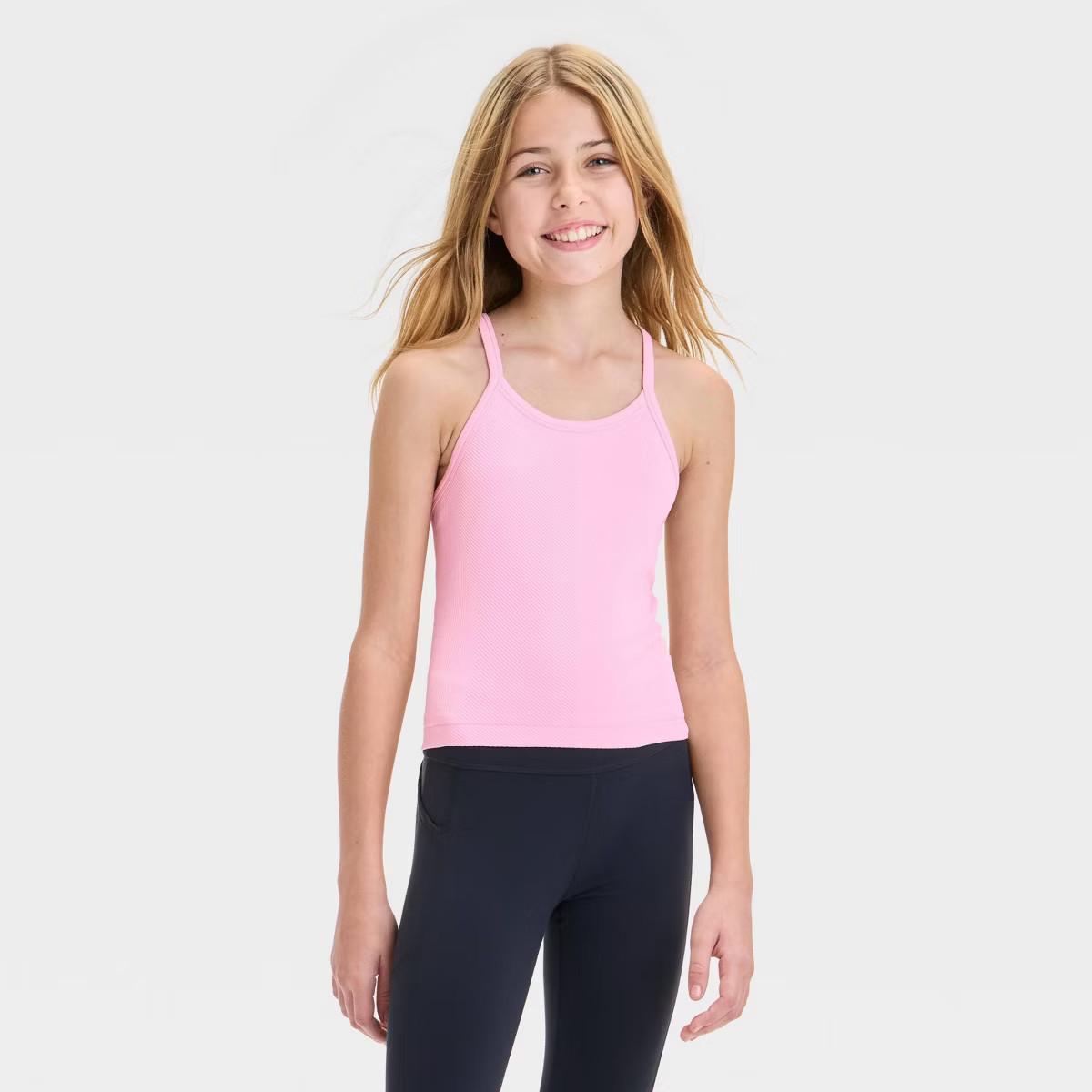 Girls' Seamless Crop Tank Top - All In Motion™ | Target