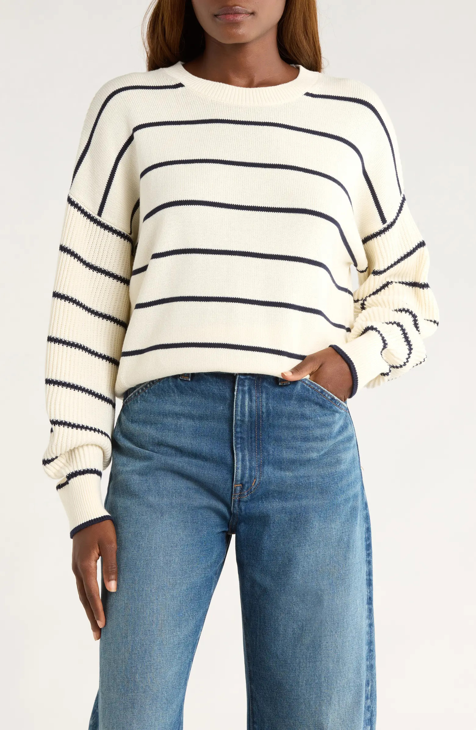 Mixed Knit Stripe Sweater | Nordstrom