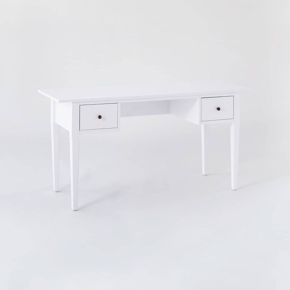 Dana Point Wood Writing Desk with Drawers White - Threshold designed with Studio McGee | Target