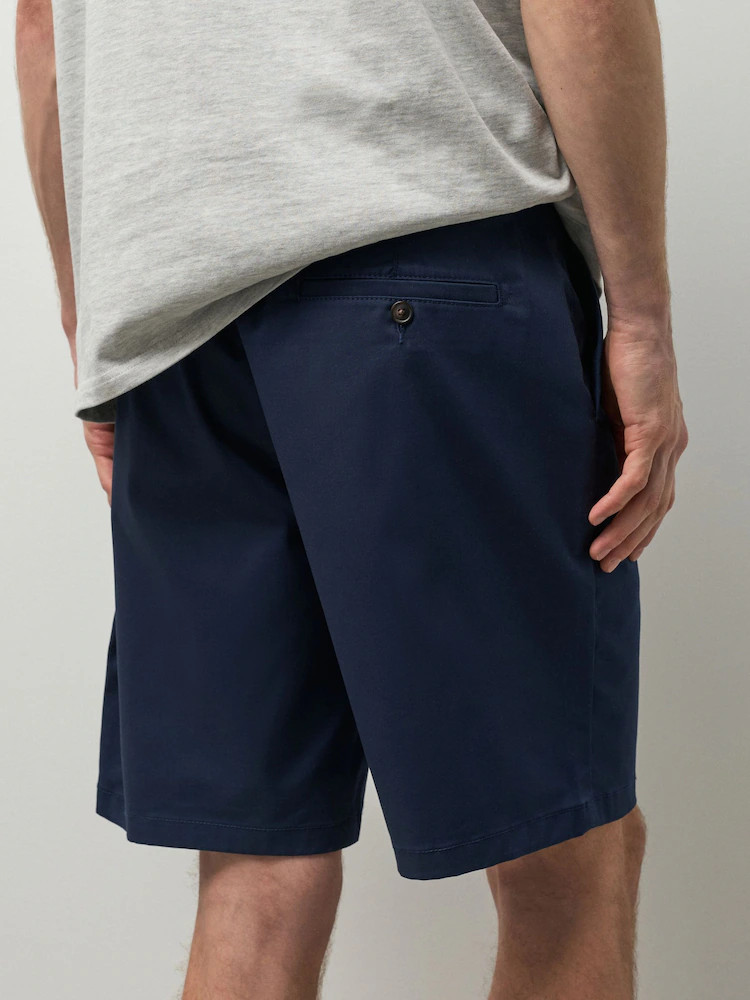 Blue Ink Straight Fit Stretch Chino Shorts | Next US
