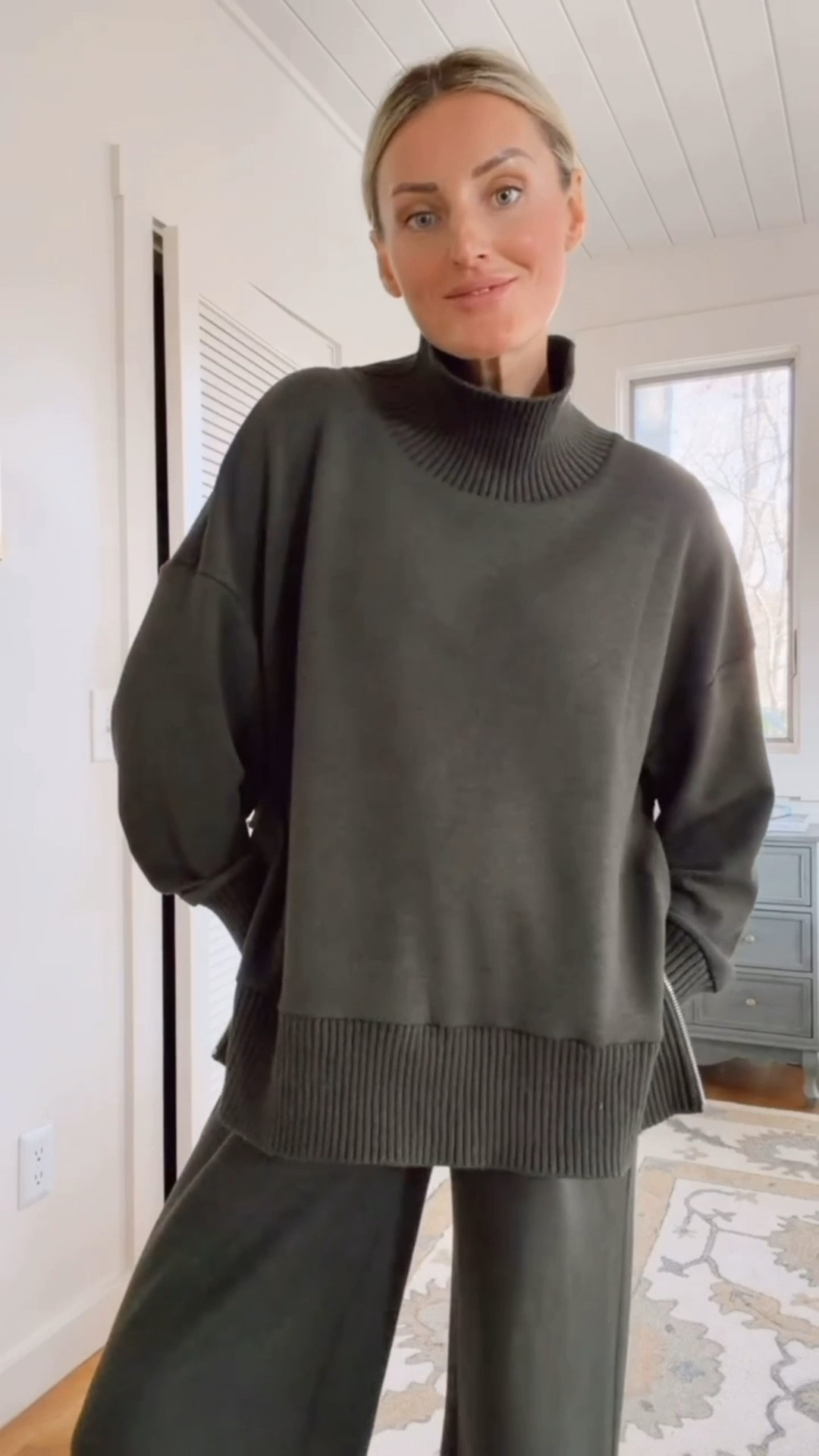 This olive green matching set has been one of my go-tos recently 👏🏼 the material is so soft & I love the mockneck detail! Wearing M to accommodate the bump. 

Loverly Grey, Varley, matching set, lounge set, loungewear, travel outfit ideas, winter fashion, winter outfit ideas, maternity outfit ideas, postpartum outfit ideas 

#LTKSeasonal #LTKootd #LTKBump