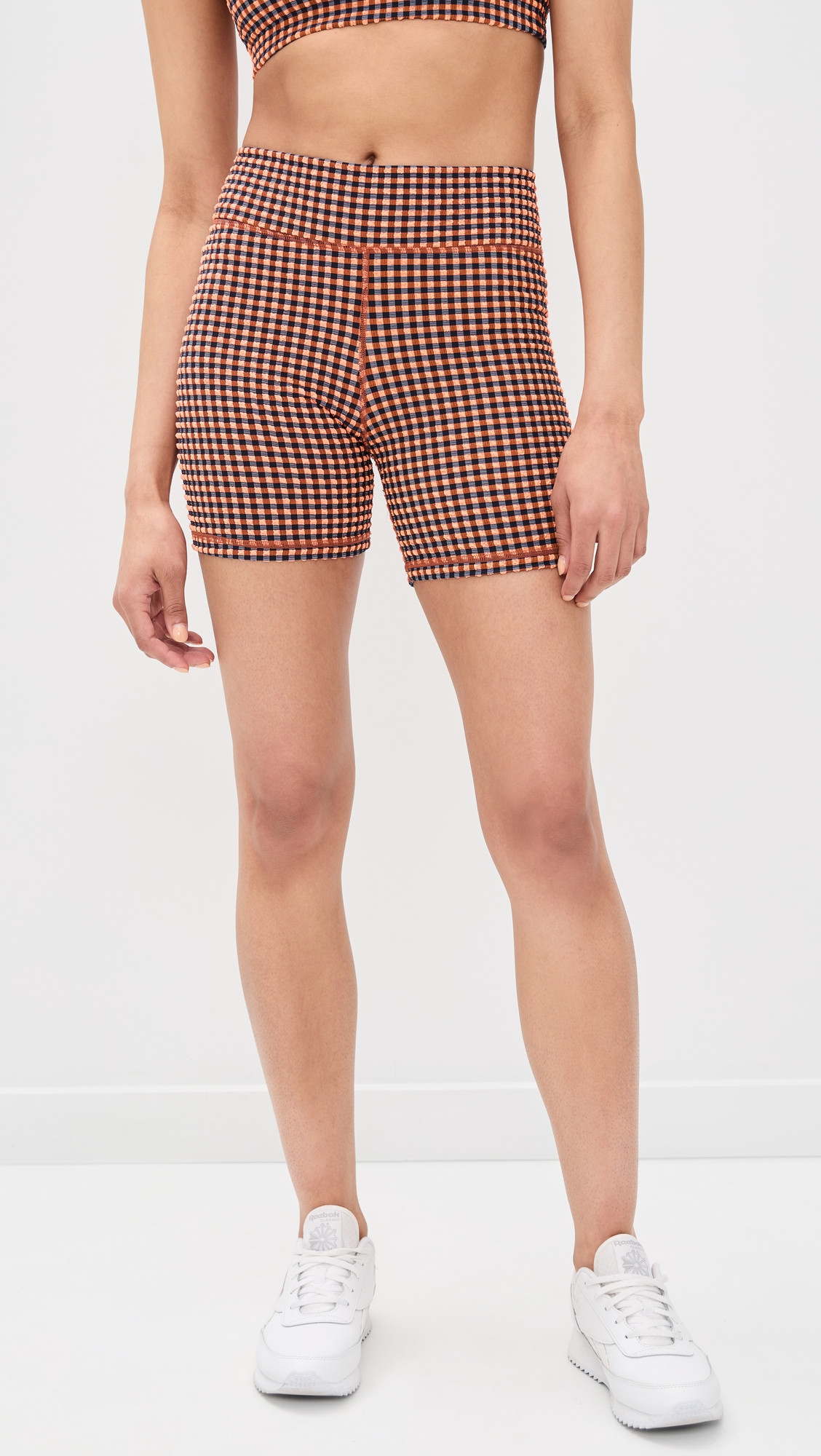 The Upside Solaris 5in Spin Shorts Gingham M | Shopbop