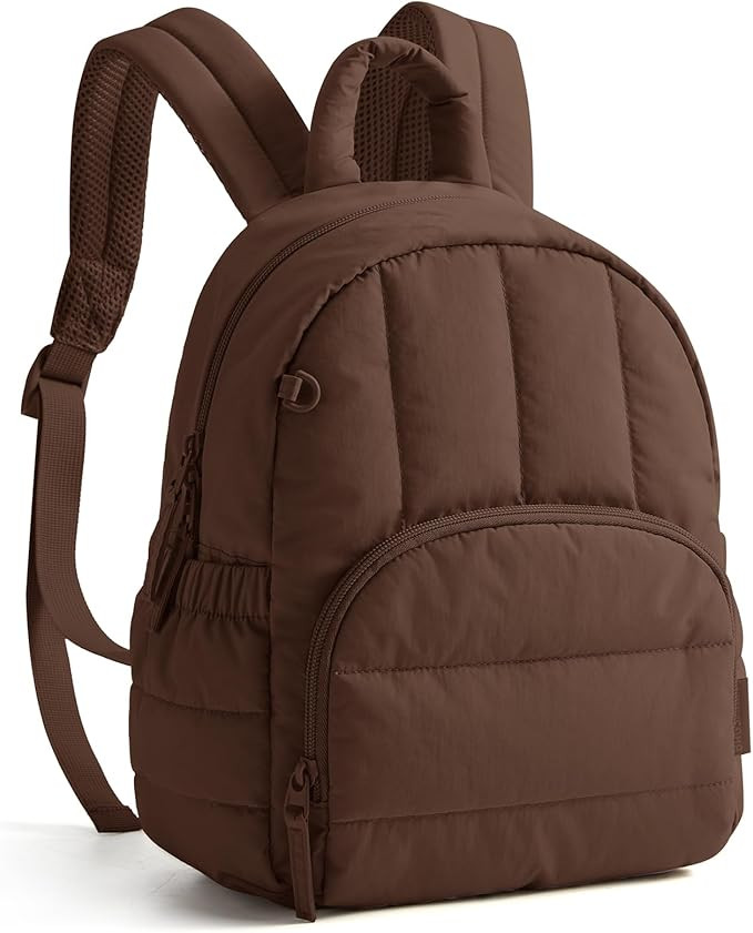 BAGSMART Mini Backpack for Women, Lightweight Puffer Small Backpack Purse, Quilted Casual Travel ... | Amazon (US)
