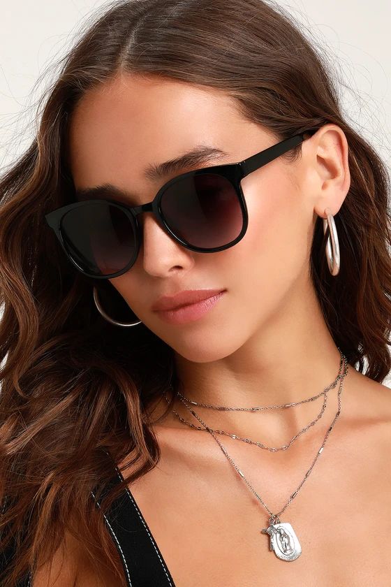 CFO Black Sunglasses | Lulus (US)