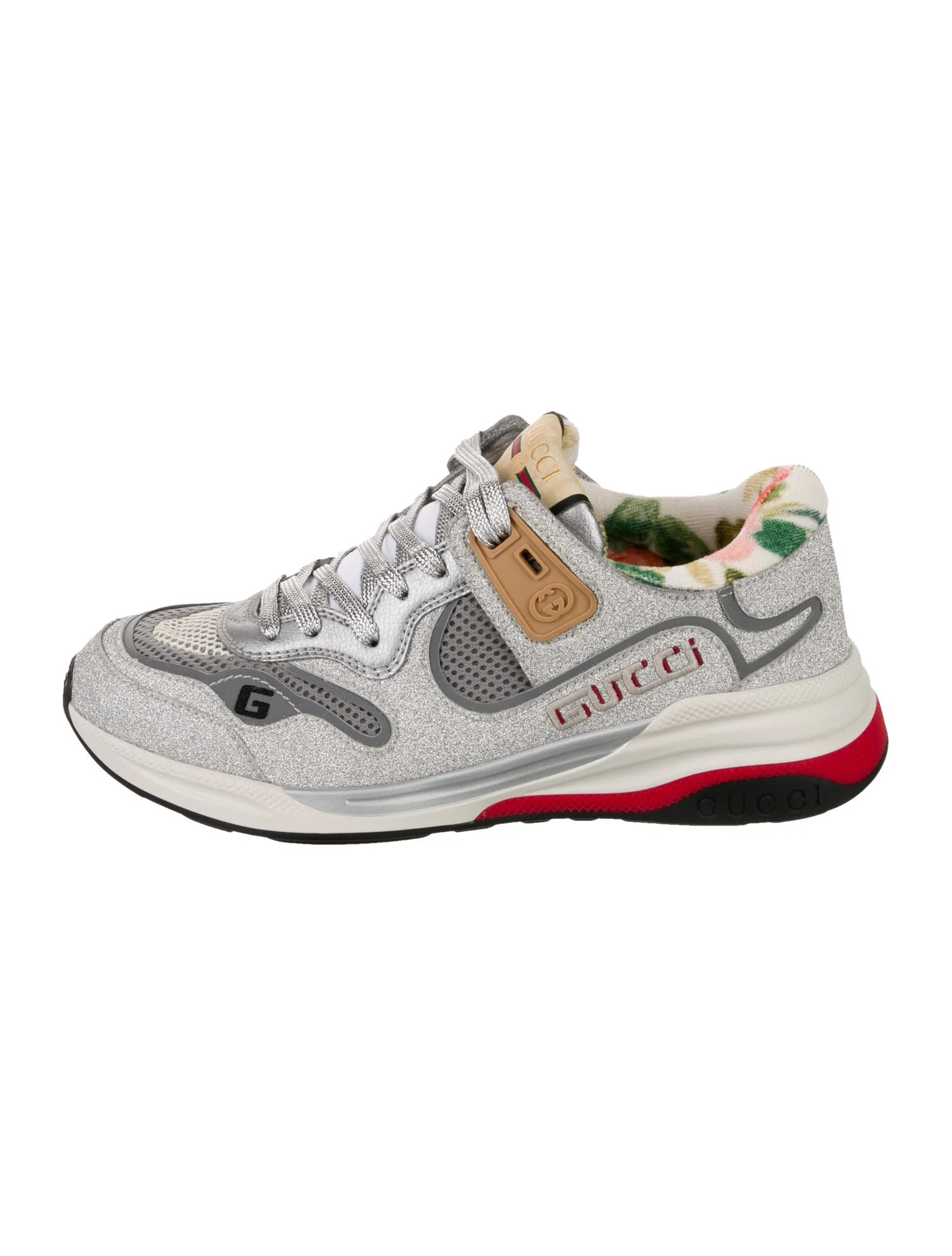 Interlocking G Logo Mesh Accents Sneakers | The RealReal