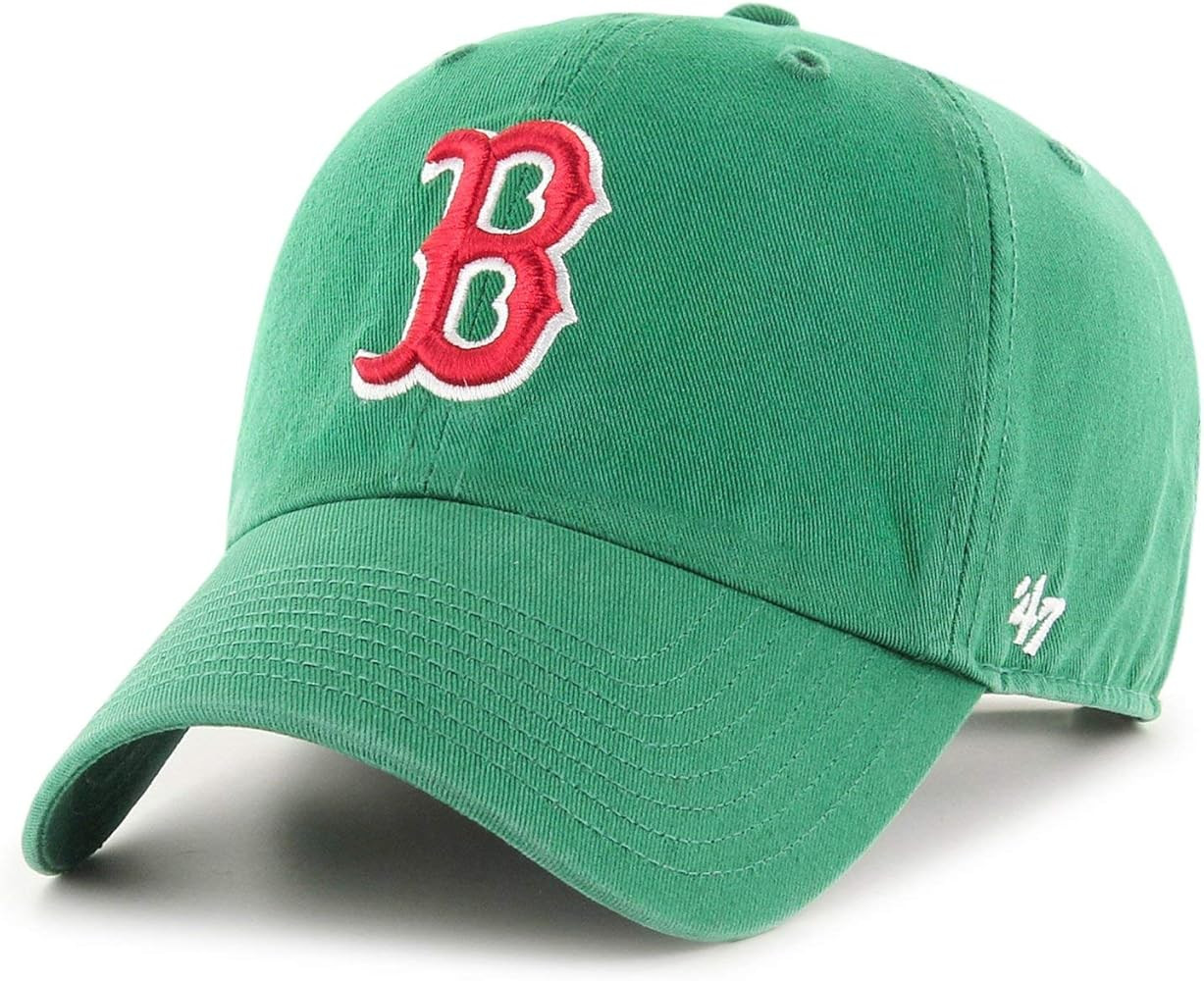 '47 Boston Red Sox Brand MLB Clean Up Adjustable Green Hat | Amazon (US)