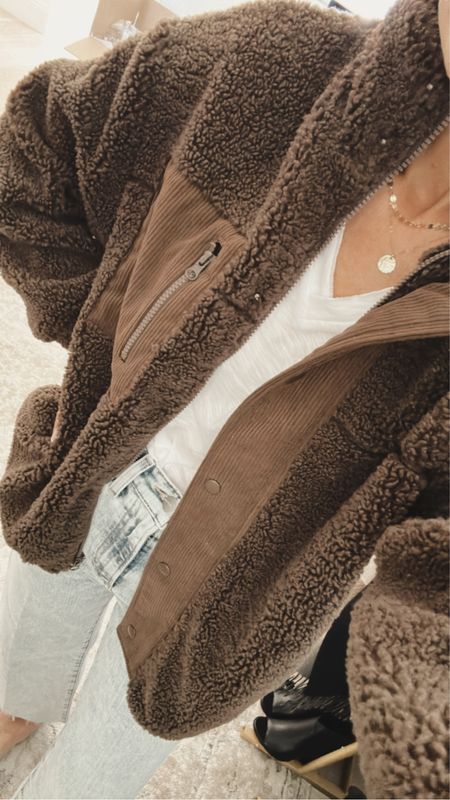 Cozy teddy jacket I love! Budget friendly but feels expensive, NSALE, StylinByAylin 

#LTKxNSale #LTKunder100 #LTKFind