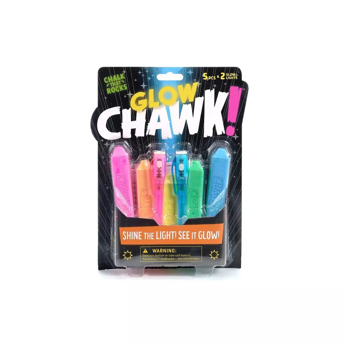 Chuckle & Roar Glow Chawk! Sidewalk Chalk – 5ct | Target