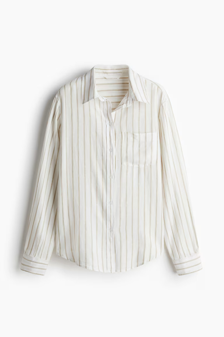 Linen-blend shirt | H&M (UK, MY, IN, SG, PH, TW, HK)