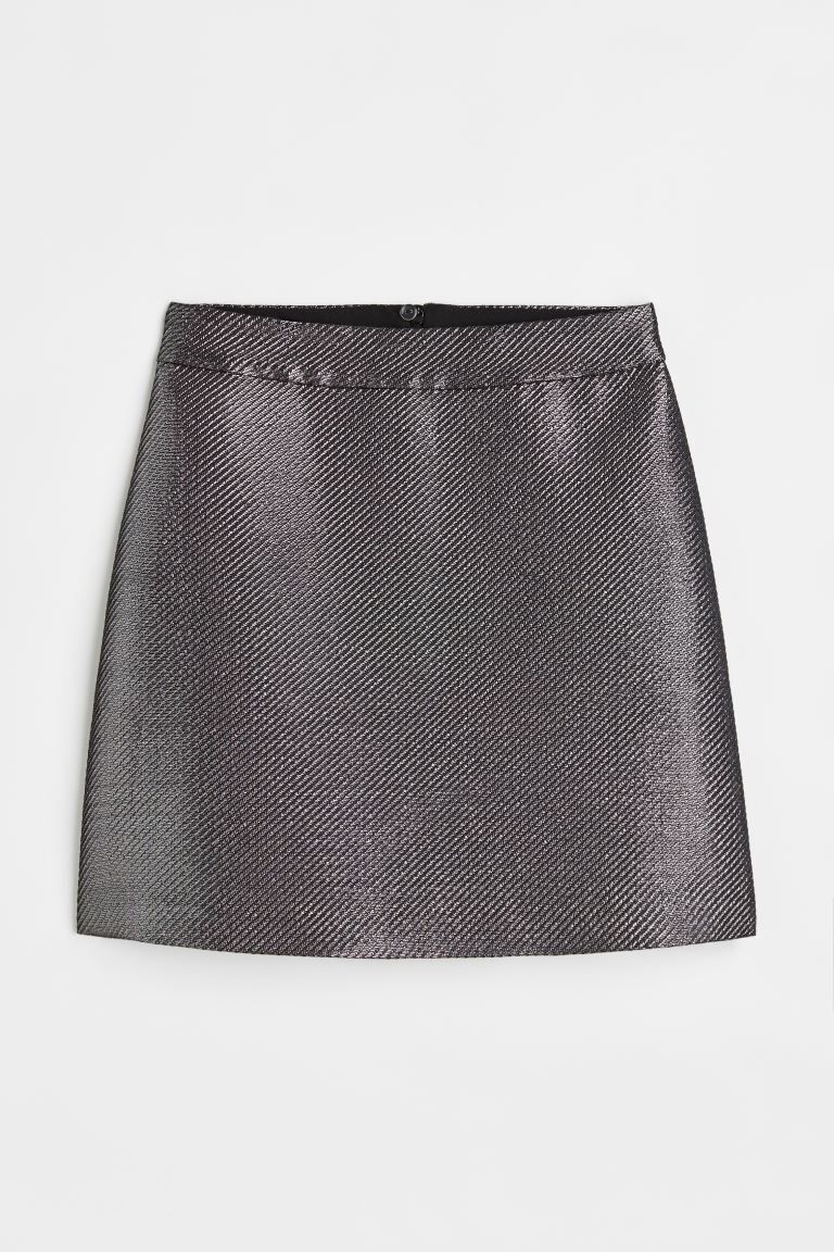 A-line Skirt - Silver-colored - Ladies | H&M US | H&M (US + CA)