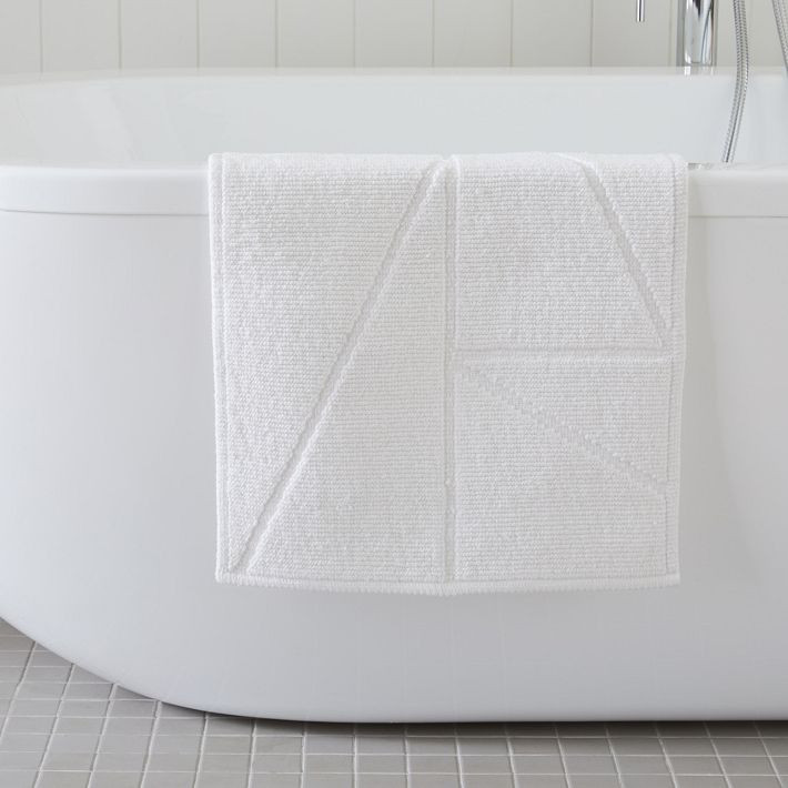 Triangle Sculpted Bath Mat | West Elm (US)