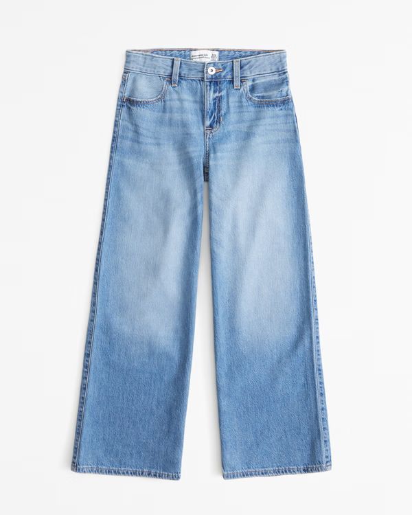 high rise ultra wide leg jeans | Abercrombie & Fitch (US)