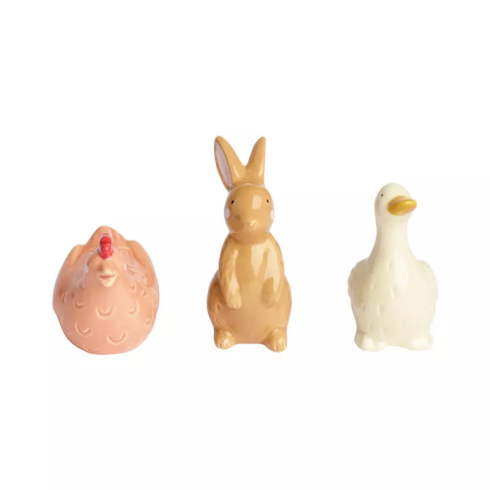 Argos Home 3 Miniature Ceramic Easter Farmyard Ornaments | argos.co.uk